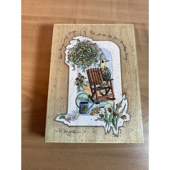 Rubber Stamp Rocking Chair - Picture 1 of 7